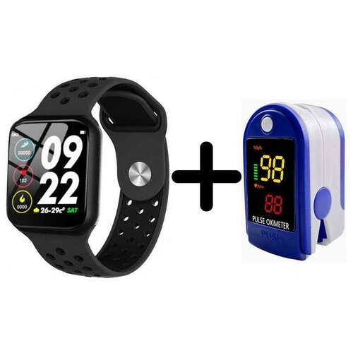 Умные часы BandRate Smart SHF88BB-SET2 с пульсометром мониторингом кислорода в крови ЧСС 580500₽