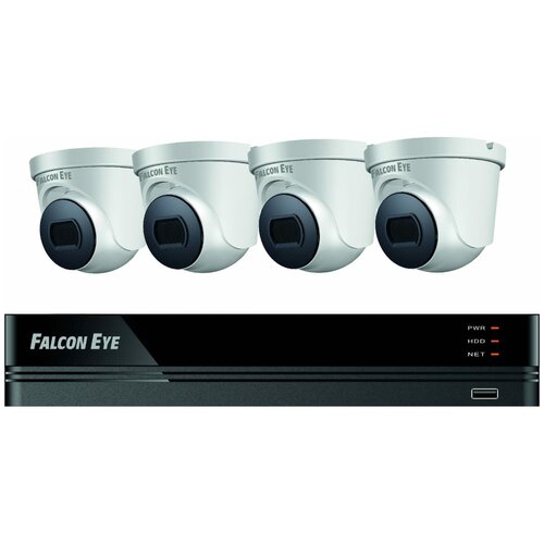 Комплект видеонаблюдения Falcon Eye FE-104MHD KIT Дом SMART комплект видеонаблюдения falcon eye 4ch 1cam kit fe 104mhd start sma белый