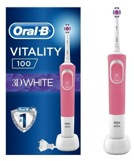 Электрическая зубная щетка Oral-B Vitality 100 3D White фото 2