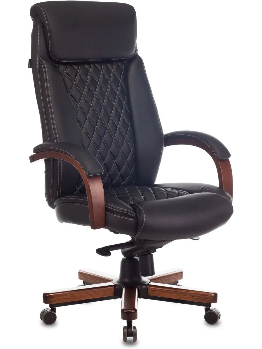 Кресло руководителя T-9924WALNUT/BLACK