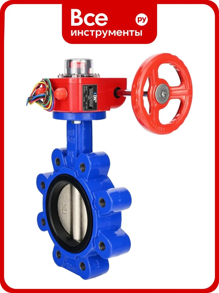 Затвор DN-ru дисковый QT450-QT450-EPDM-2W-Fb-H Ду150 Ру16 редуктор HGBF-2 D050-89519