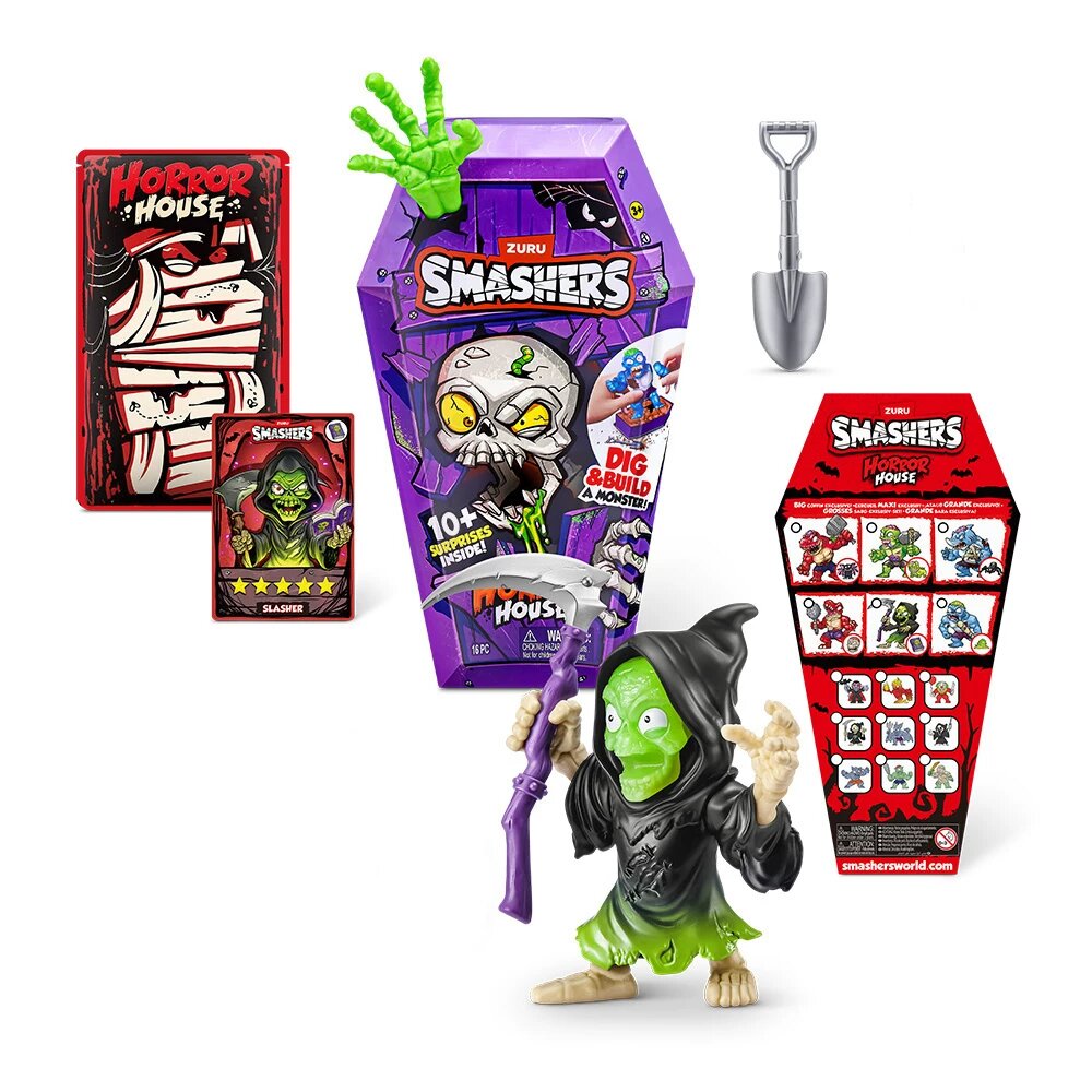 Zuru Blaster Kids Праздничная игра с сюрпризом в слепой коробке: гроб, надгробие, мумия для детей - Средний размер