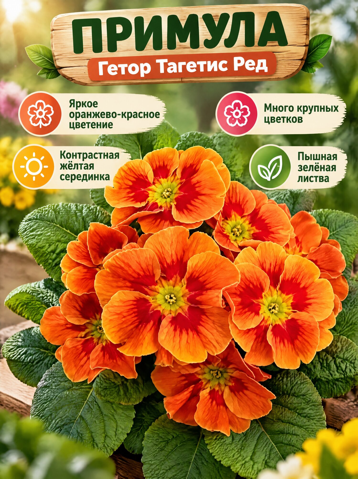 Примула Гетор Тагетис Ред