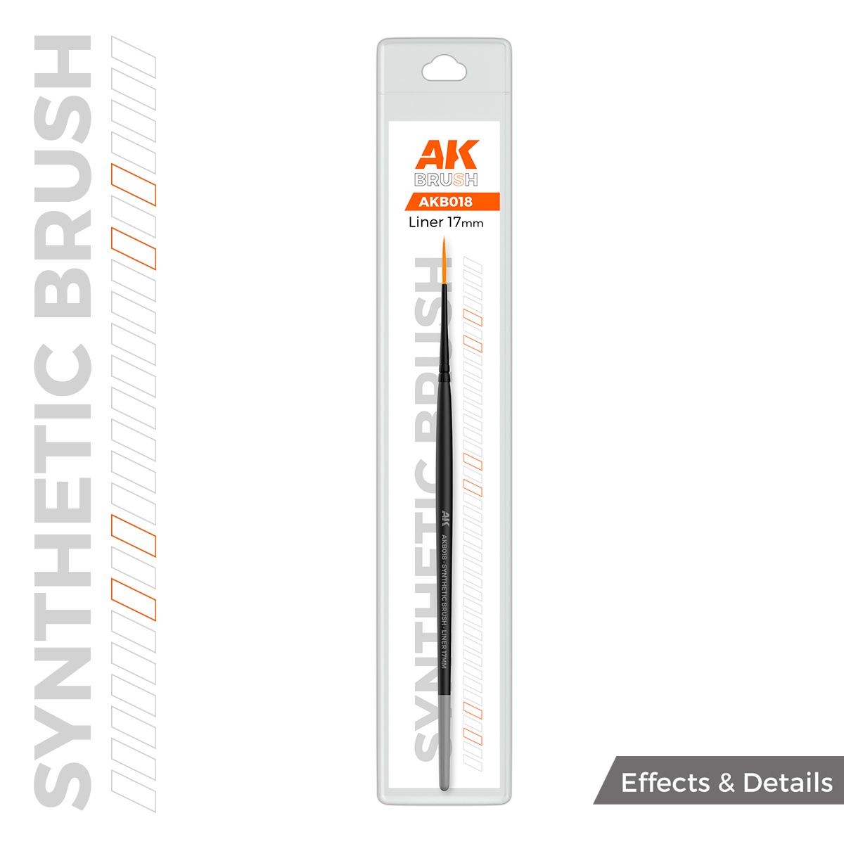 Кисточка для моделирования AK Interactive Synthetic Brush Liner 17 mm