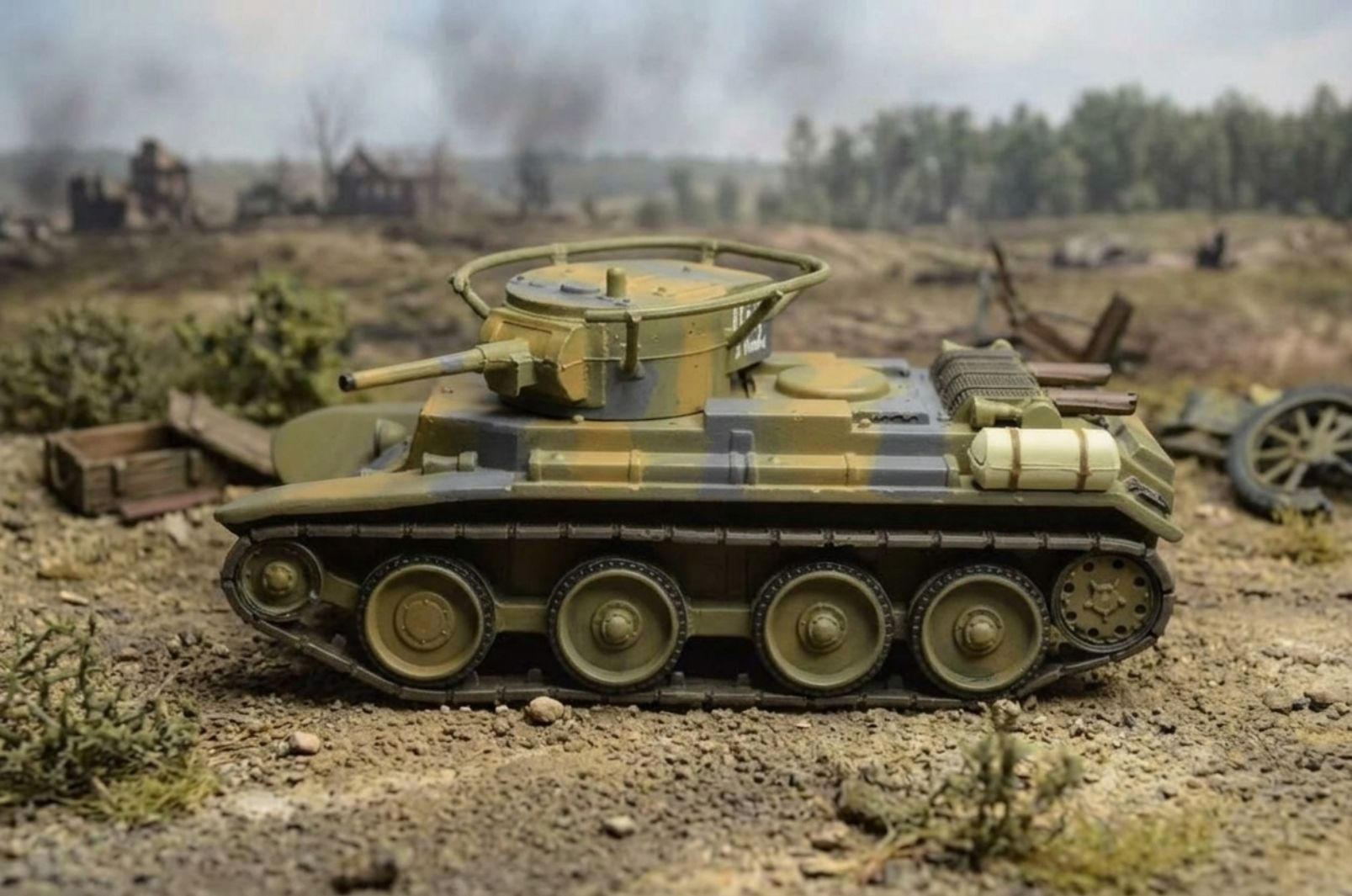 Масштабная модель 1/72, танк БТ-7