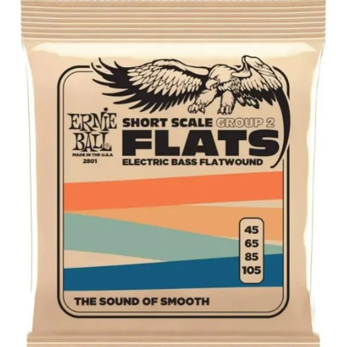 Ernie Ball 2801 Комплект струн для 4-струнной бас-гитары 45-105