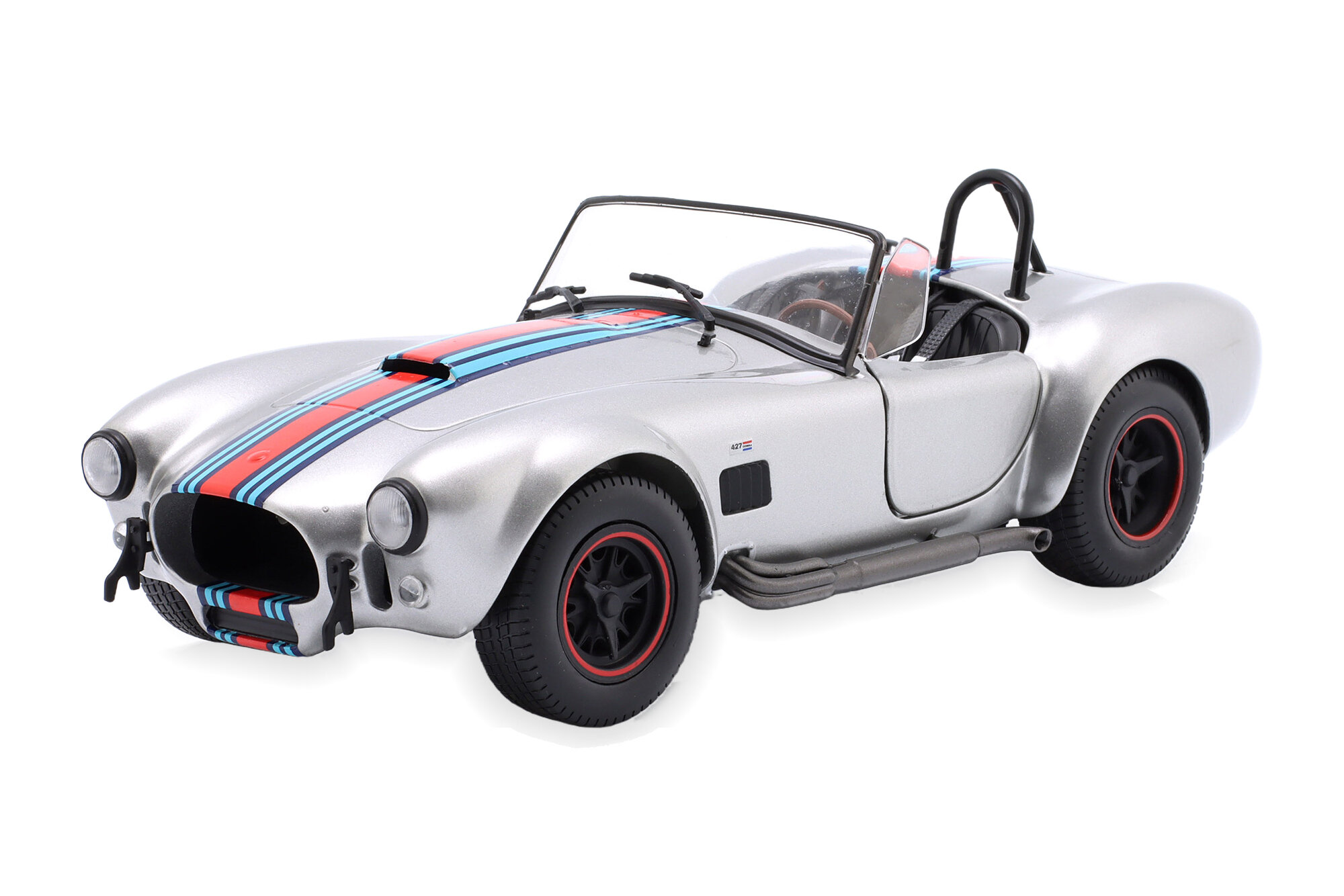 Модель коллекционная SOLIDO Shelby cobra 427 MK2 roadster 1965 silver-grey metallic