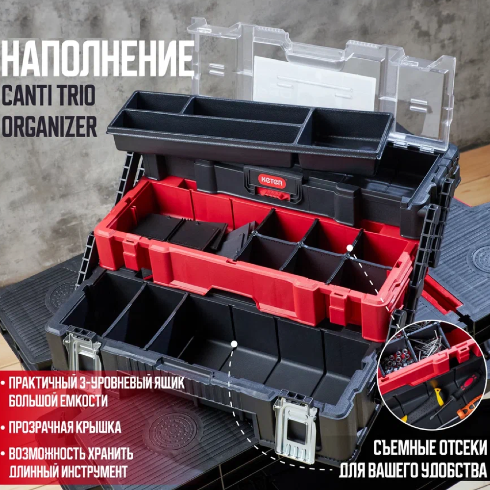 Органайзер Keter Cantilever Trio 237788
