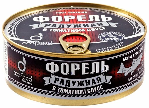 Форель ECOFOOD радужная в томатном соусе /жесть/ 240г