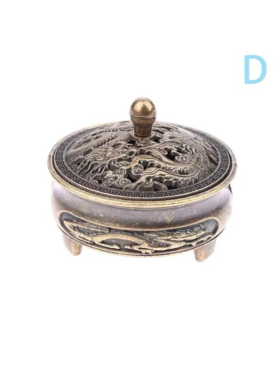 Мини-курильница из цинкового сплава, 1 шт. размер 4,0*3,0*2,0