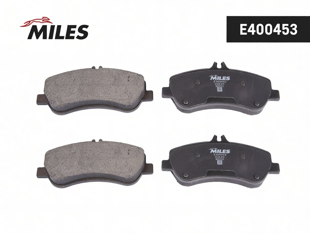 Колодки тормозные дисковые передние, комплект "LowMetallic" Miles E400453