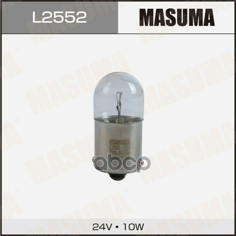 Лампа цок. 24v 10W BA15s G18 одноконтактная (уп.2) Masuma арт. L2552