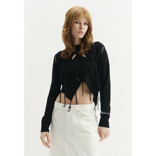 фото Толстовка karl lagerfeld jeans, размер m, , черный