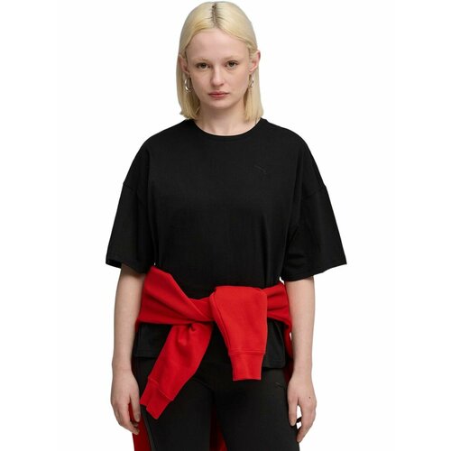 фото Футболка спортивная puma her oversized tee, размер m, черный