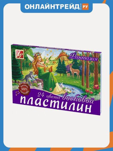 Изображение товара Пластилин Луч "Фантазия" мягкий, восковой, 24 цвета