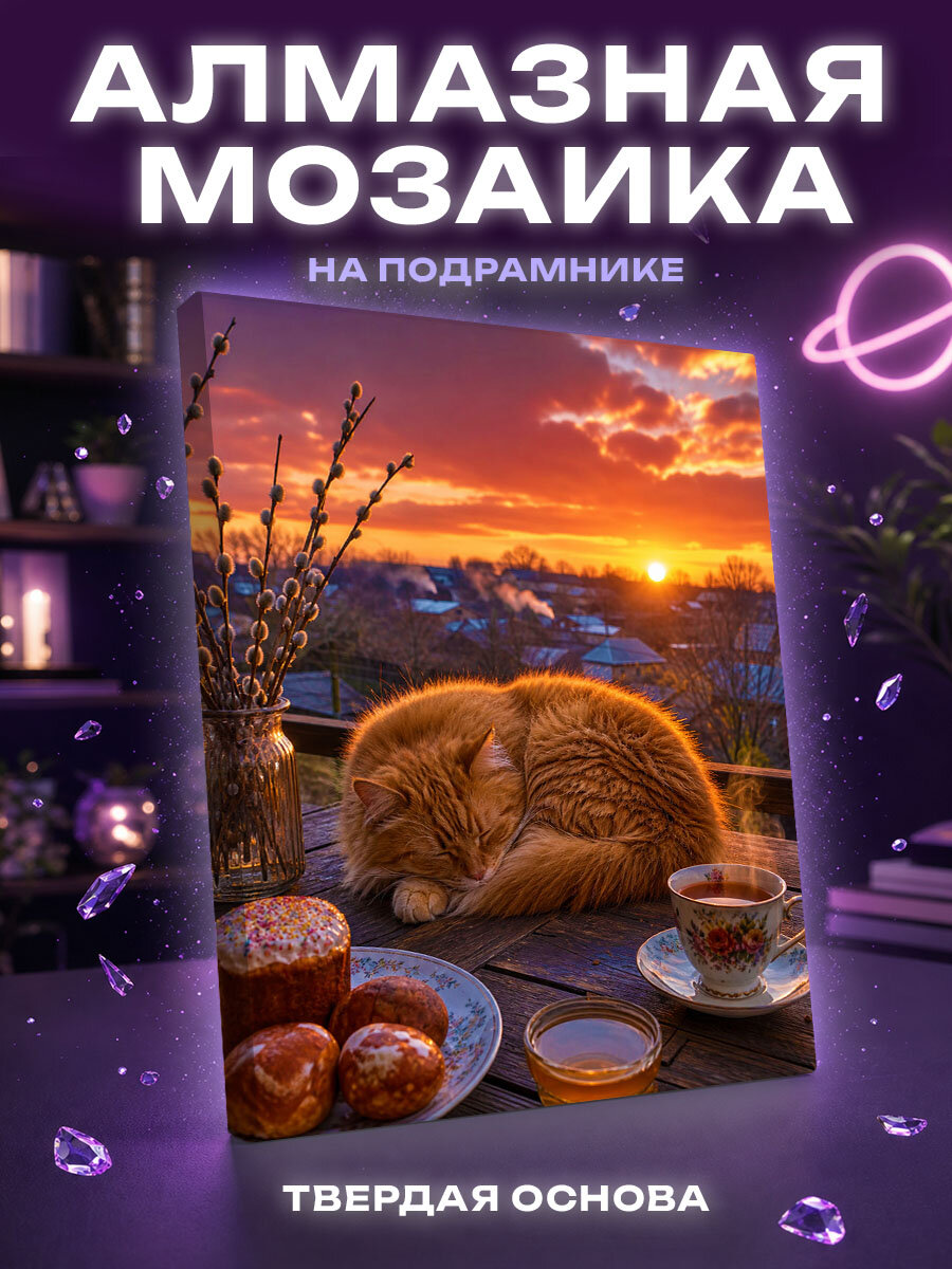 Алмазная мозаика Пасхальный вечер на веранде