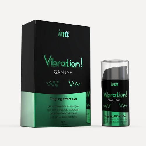 Изображение товара 59545 Intt Vibration! Ganjah, 15 мл. Жидкий интимный гель с эффектом вибрации