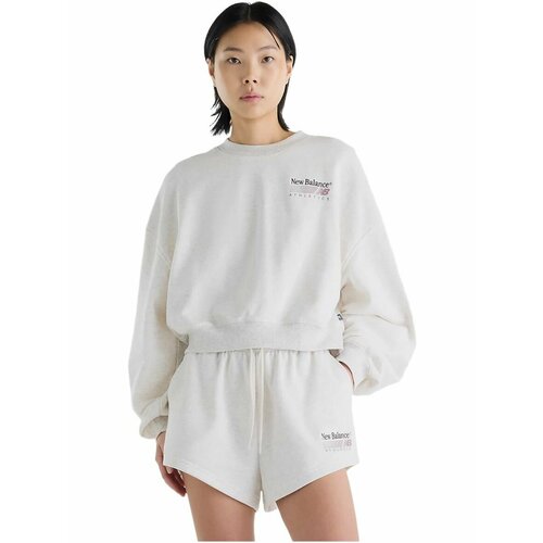 фото Шорты спортивные new balance trackside french terry short, размер xl, бежевый