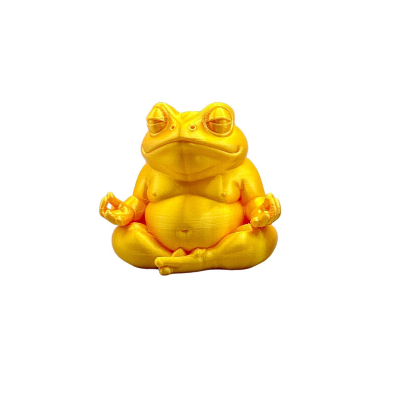 Новый трансграничный продукт: 3D-печатная фигурка медитирующей лягушки в стиле дзен, креативный декор для дома, модель, подарок, украшение.