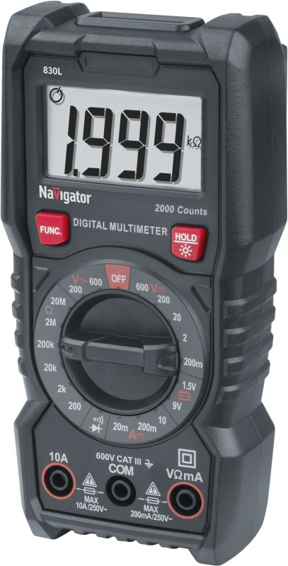 Мультиметр 95 765 NMT-Mm-830L цифровой Navigator 95765