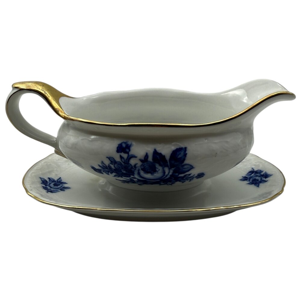 Соусник "Синий букет", 400 мл, кобальт, 1960-1970 гг, Schumann Arzberg, Германия