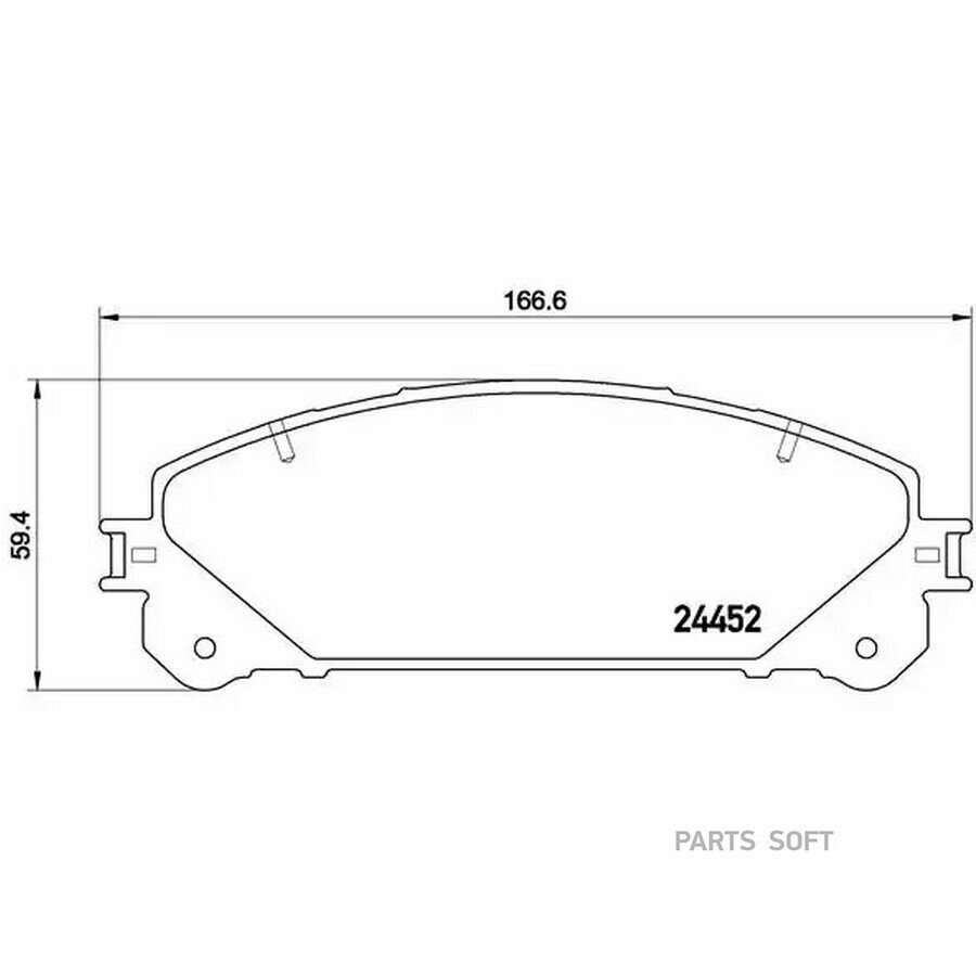 BREMBO P83145 Колодки TOYOTA SIENNA ASL3_, GSL3_ 02/11=>