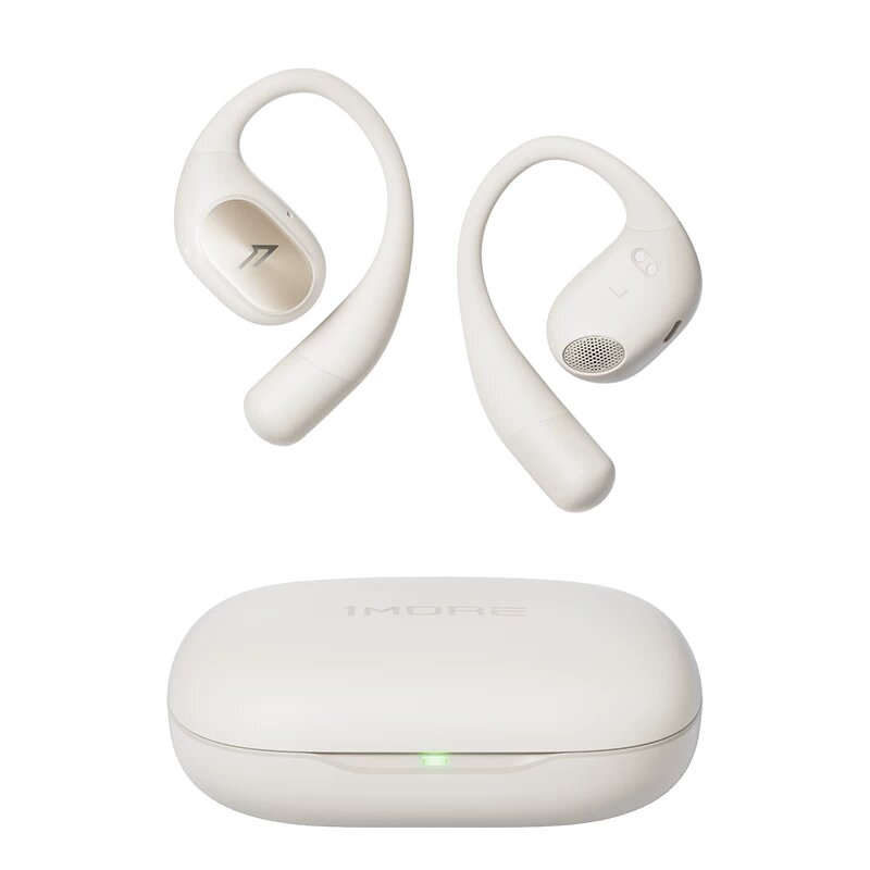 Белый Wanmo S31 Открытые беспроводные наушники Bluetooth для спорта, легкий дизайн, модель 2024