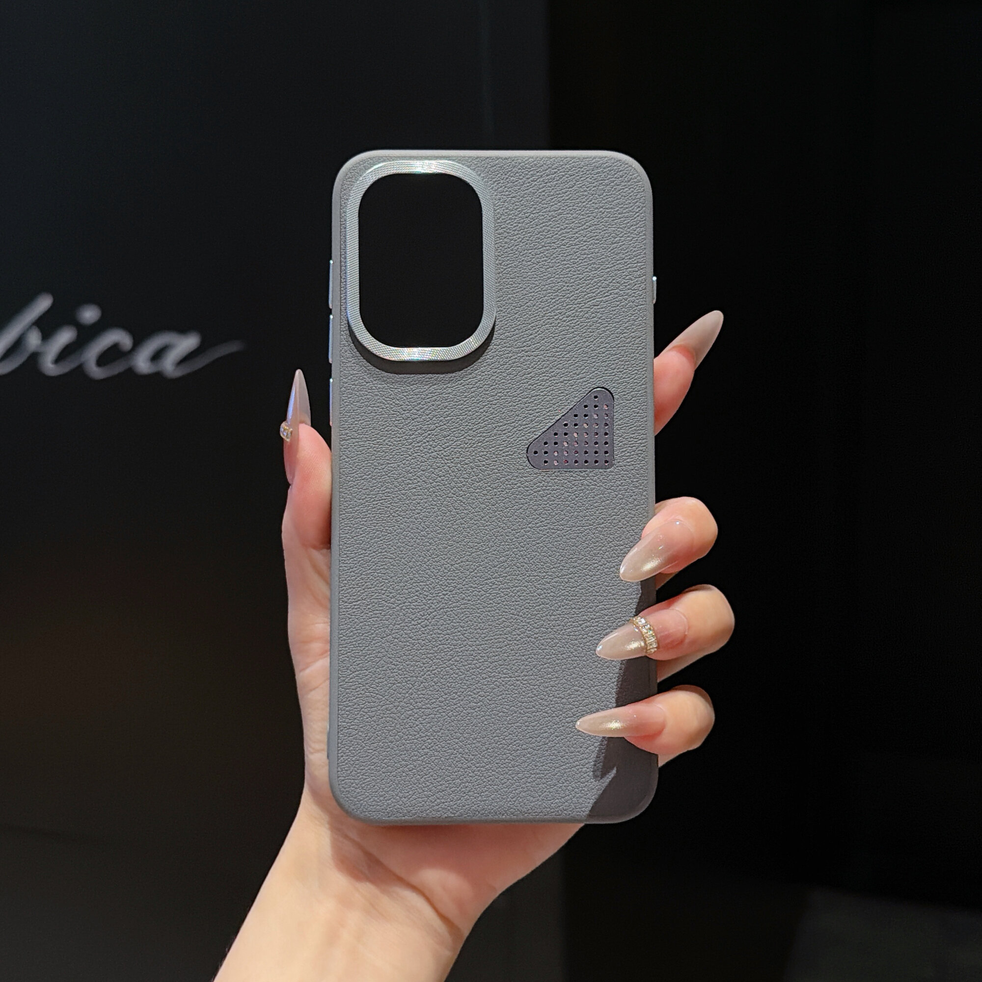 Чехол для OnePlus 15R/Оне Плас 15R/Оне Плас Ace 6, soft touch, чехол-кардиомонитор, искусственная кожа, поликарбонат (PC), защита камеры, ударопрочный, усиленные углы, OnePlus, OnePlus 15R, OnePlus Ace 6,