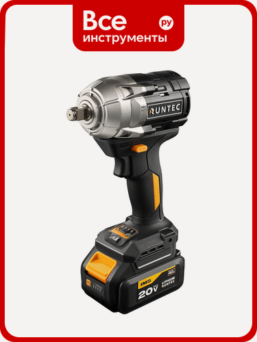 Изображение товара Гайковерт ударный аккумуляторный RUNTEC PRO 1/2, 20В, 2*4Ач, 750Нм RT-IW750
