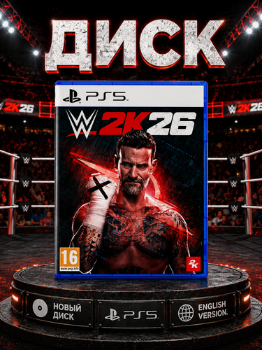 Изображение товара Игра WWE 2K26 на Playstation 5, Английская версия, игра на диске