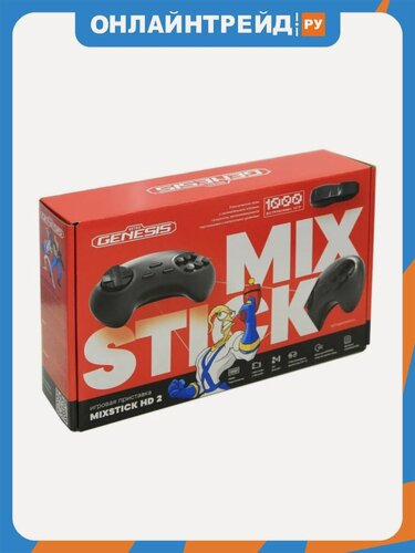 Изображение товара Игровая приставка Retro Genesis MixStick HD 2 (900 игр, 2 беспроводных джойстика, HDMI, 8+16Bit, Сохранения, Rewind, model: RS8)