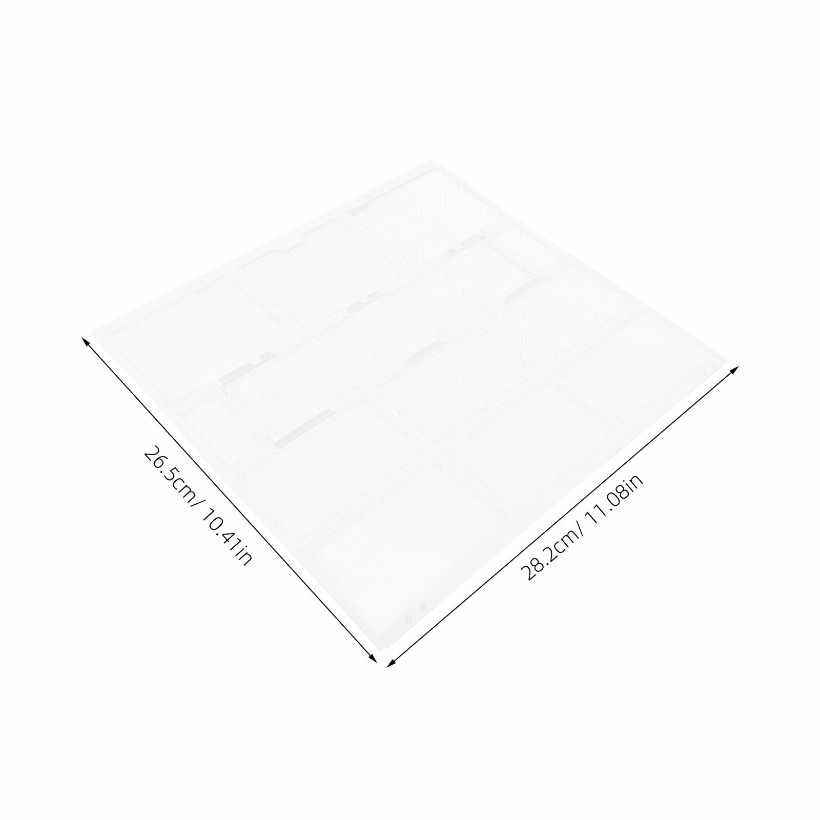 Пластиковый Фильтр Для Кондиционера, Легко Очищается, 28.20X26.50X0.60 См, 1 Шт
