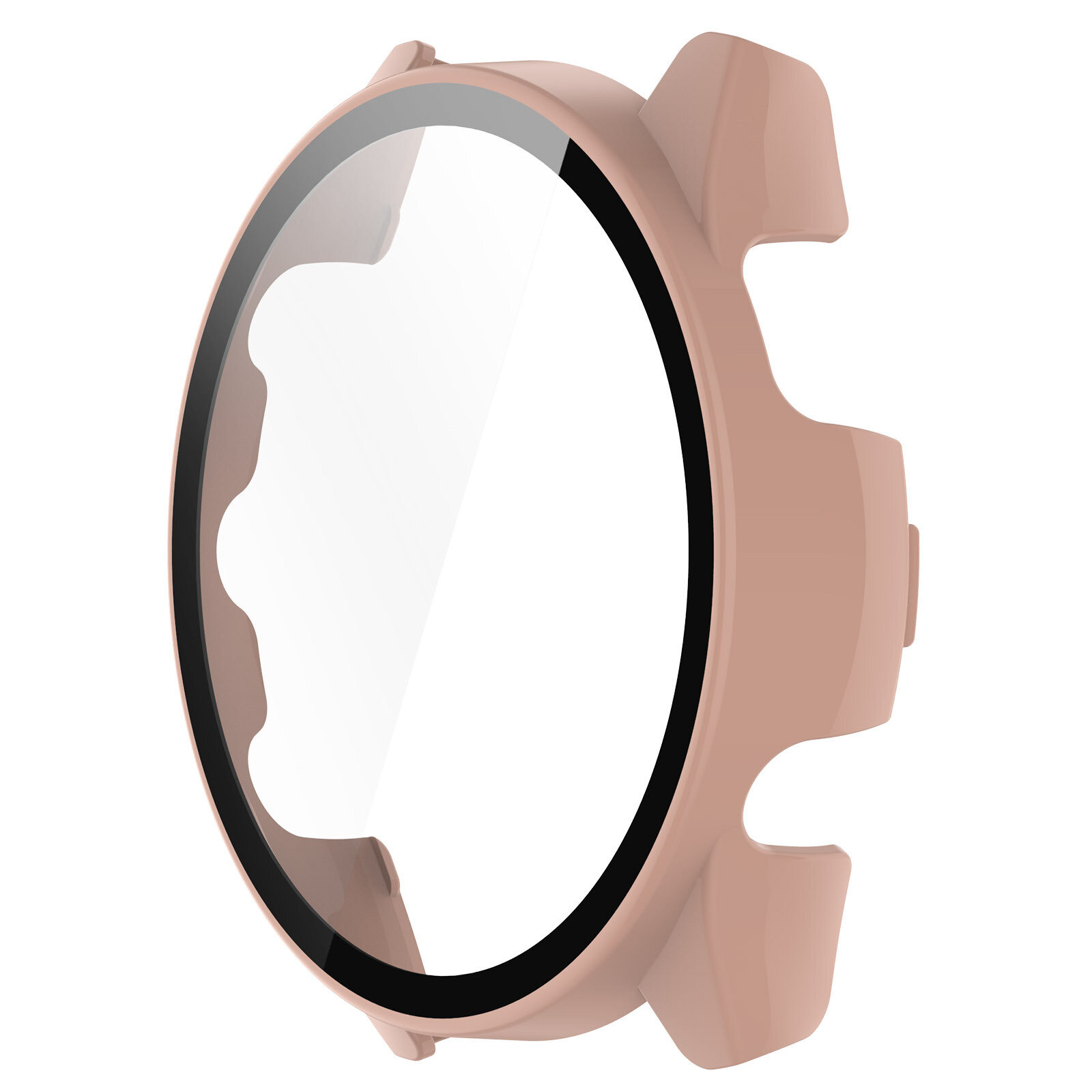 Вишнево-цветочный розовый чехол для Garmin Forerunner 265S с закаленным стеклом и защитой экрана