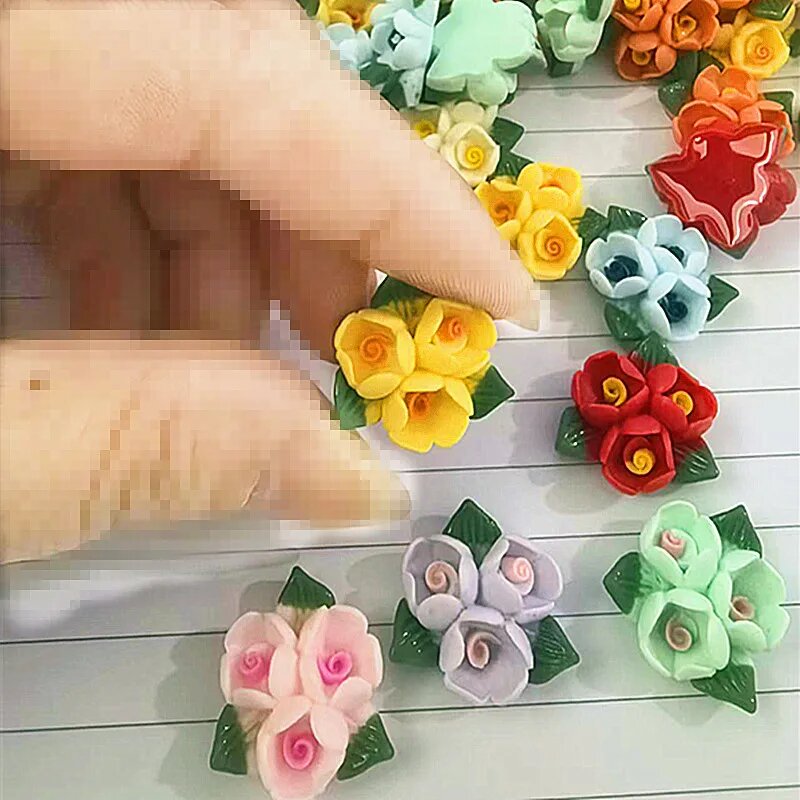 Кабошоны из смолы для скрапбукинга 30 шт.