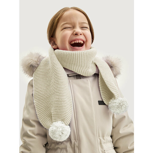 фото Шарф nikastyle для девочек,140х15 см, белый