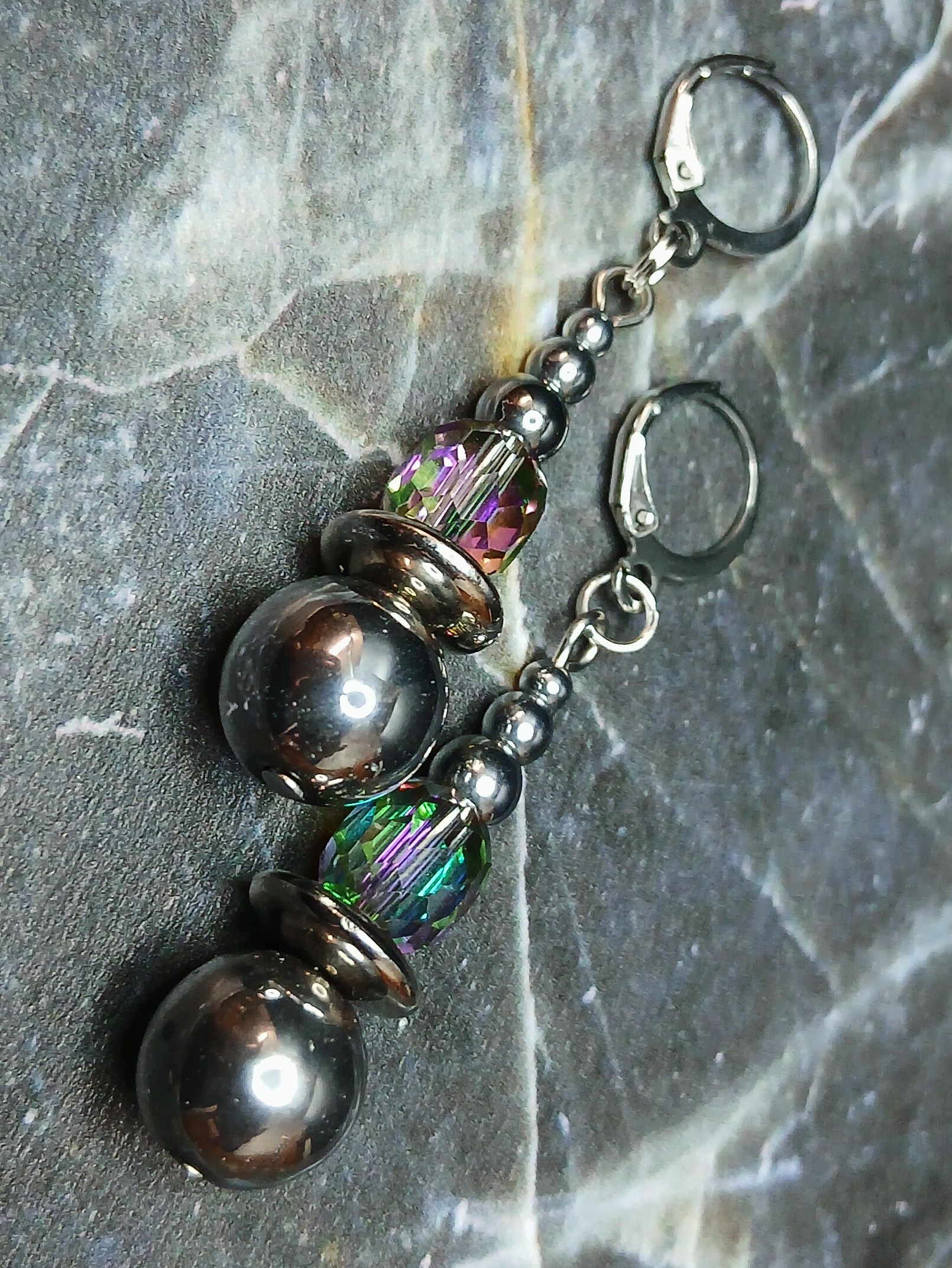 Серьги, стекло