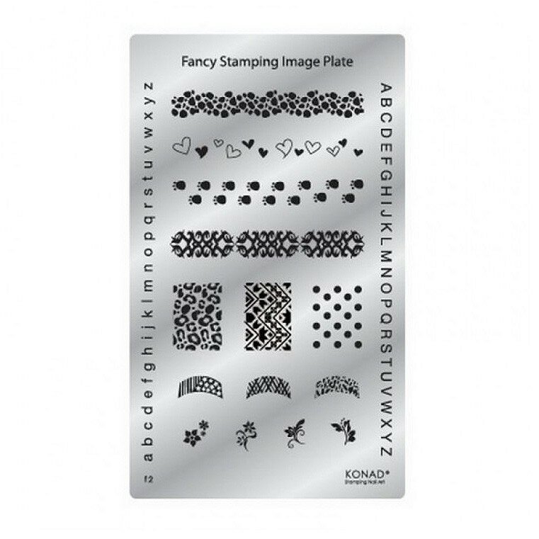 Пластина для стемпинга Konad Square Fancy Image Plate F2