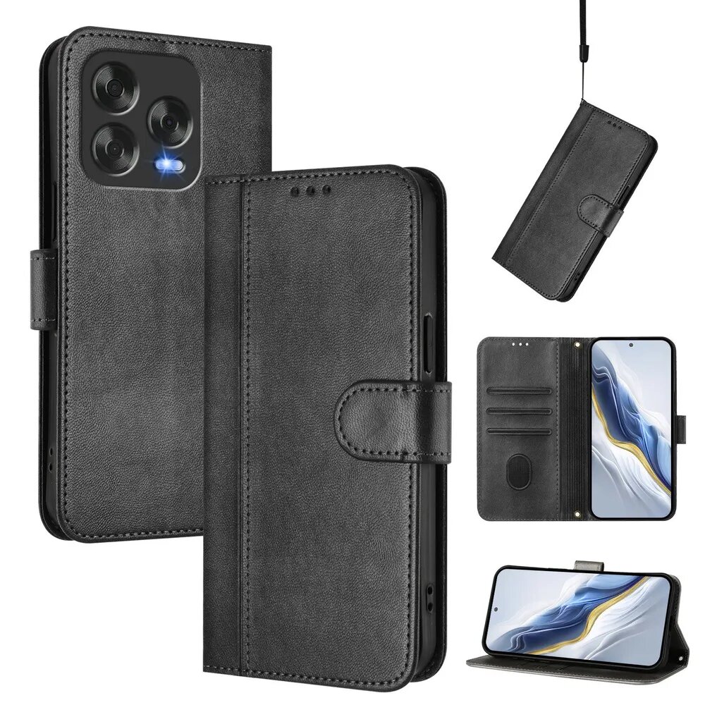 Модный кожаный чехол для ZTE Blade V70 Vita/Nubia V70 Design , защитный чехол-кошелек для телефона, чехол-книжка с держателем для карт с магнитной застежкой.