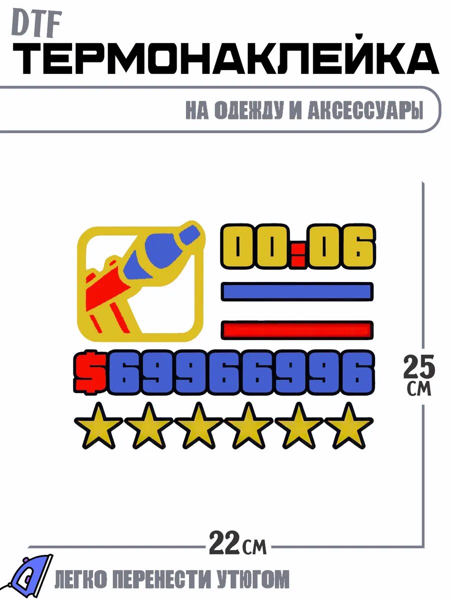 Термонаклейка gta san andreas худ меню