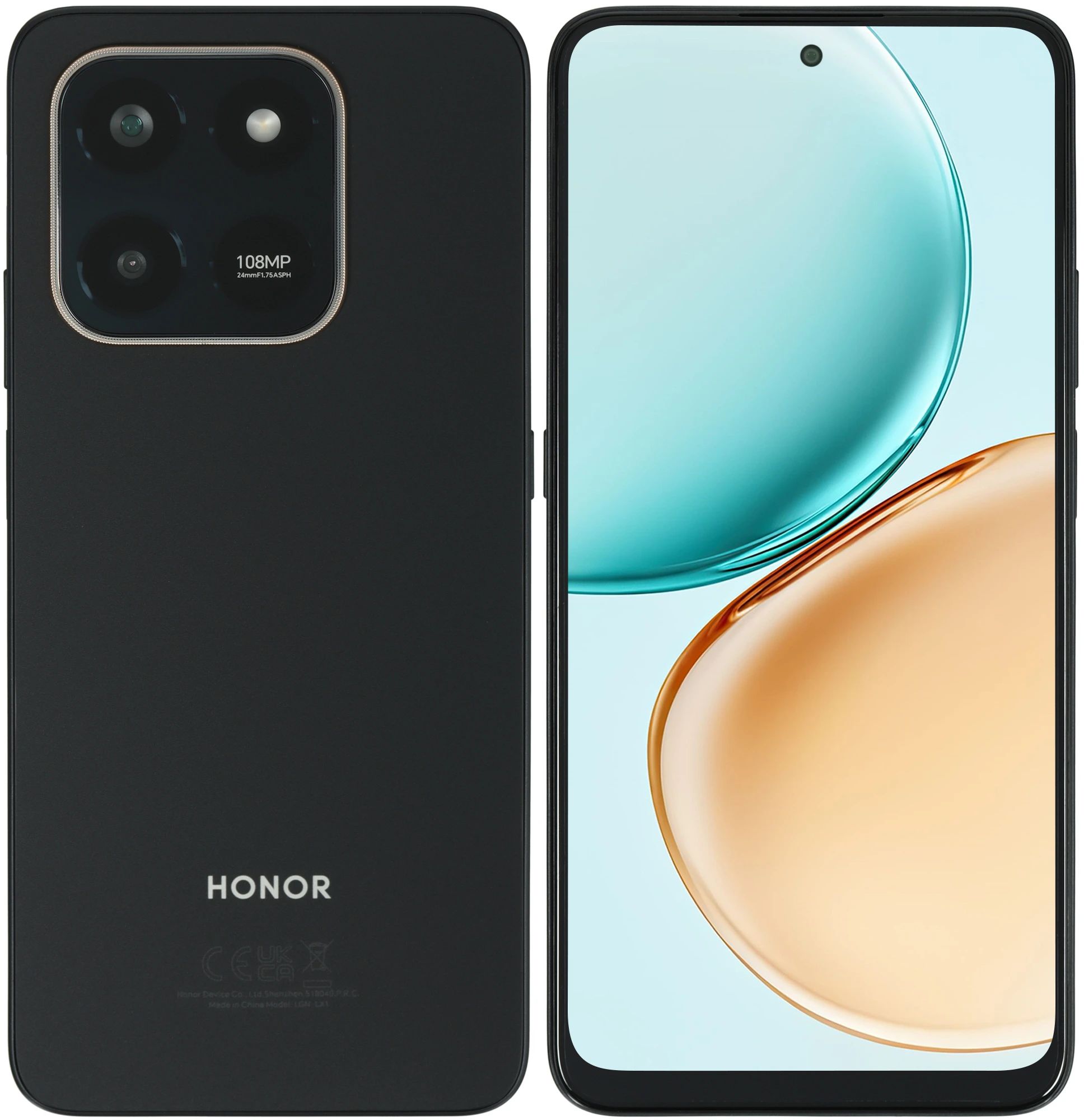 6,77" Смартфон HONOR X7d 8/256 ГБ (5109BXJW) черный