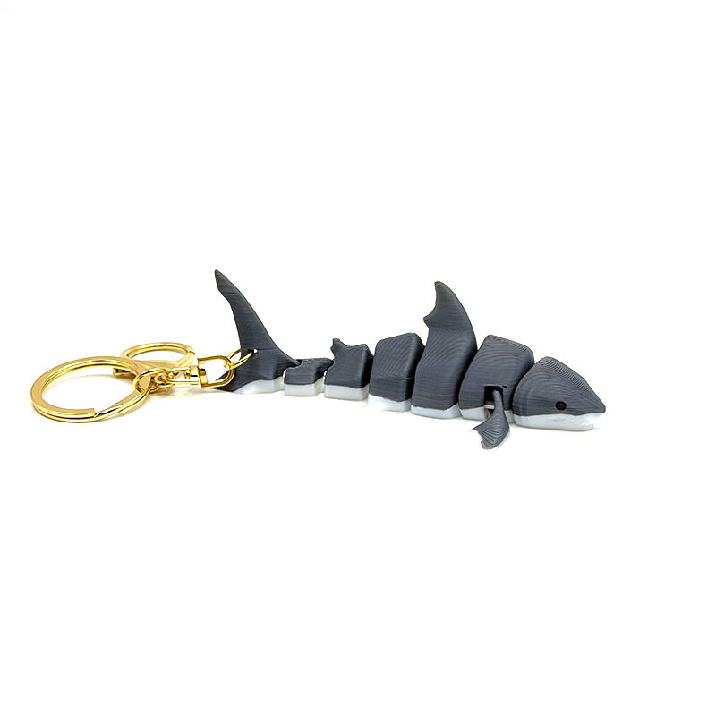 3D-печатные модели морских животных: косатка, акула, дельфин, тюлень. Декоративные фигурки с подвижными суставами.