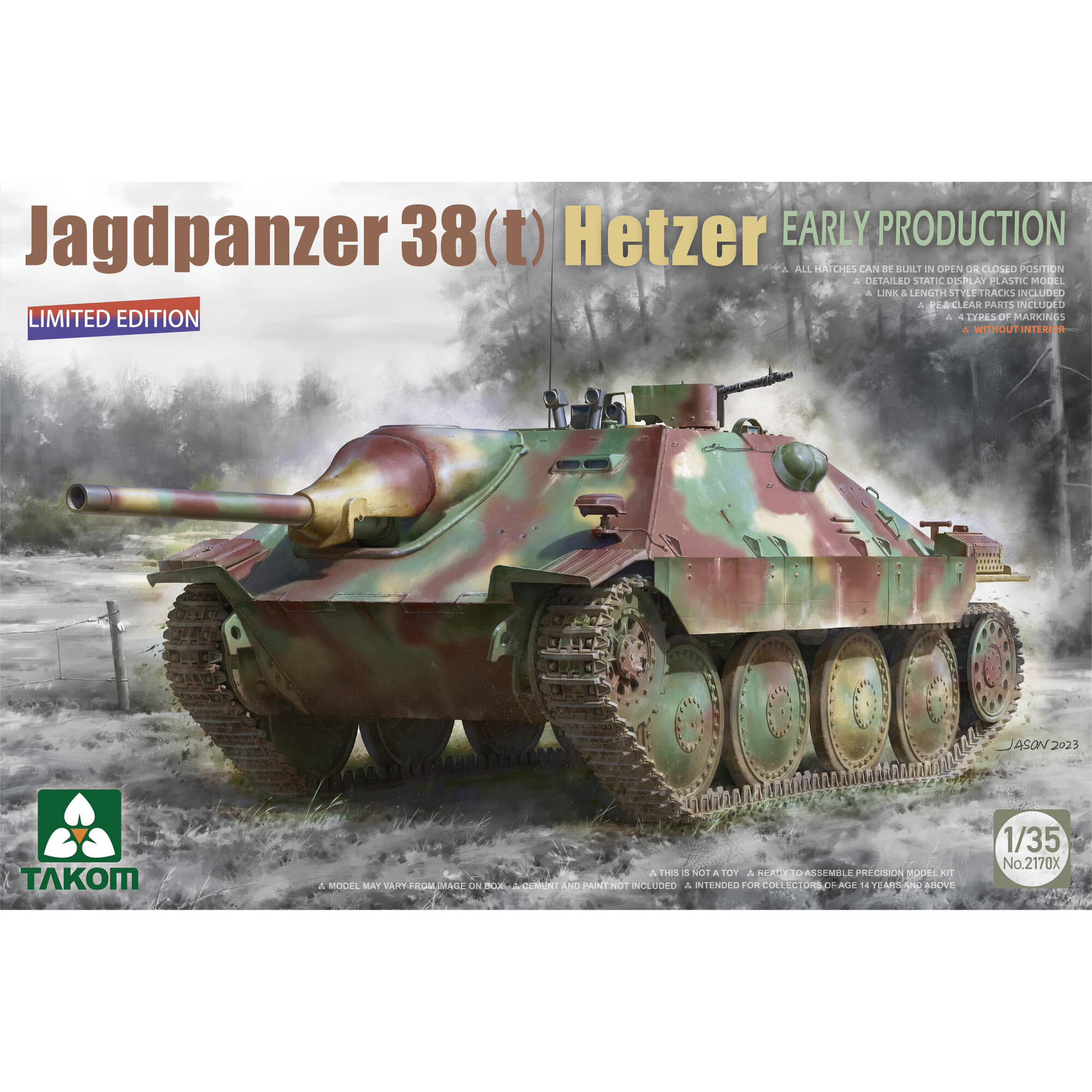 Хетцер (Jagdpanzer 38(t)) ранний 2170X Takom 1:35