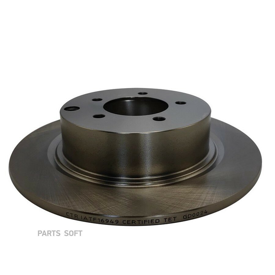 Диск тормозной Mitsubishi ASX 10-, Outlander 06- задний \ CTR GD0024 CTR GD0024 | цена за 1 шт