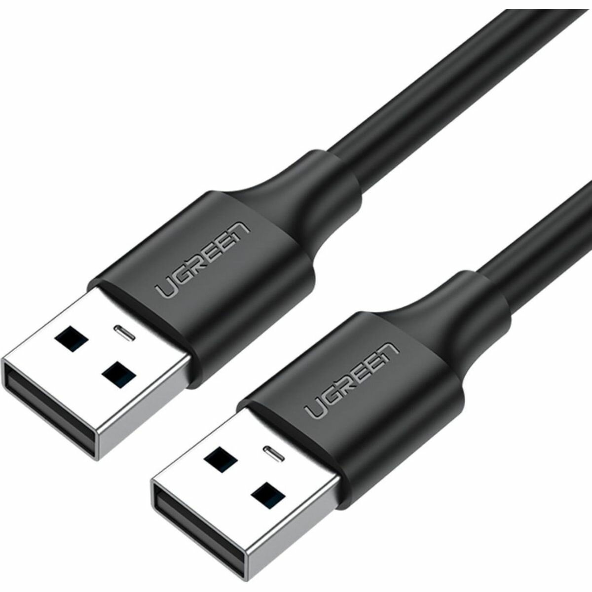 Кабель UGREEN US102 (10309) USB 2.0 A Male to A Male Cable.1м черный (2162364)