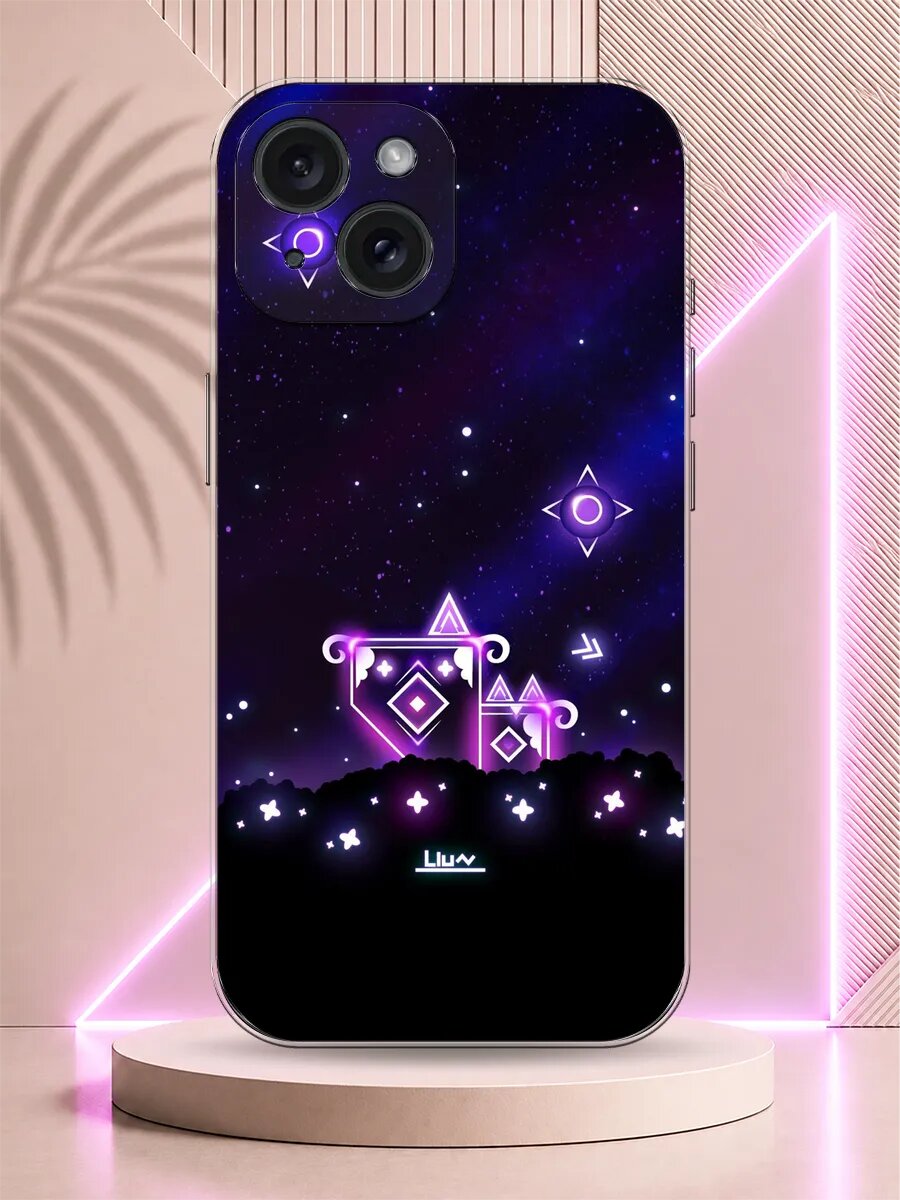 Чехол на iPhone 15 Plus Geometry Dash