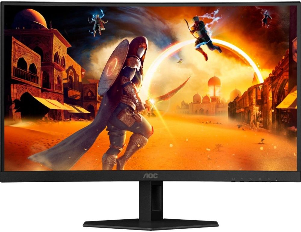 AOC 27" Монитор C27G4ZXE (VA, изогнутый, 1920x1080, 280Hz, 0.3 ms, 178°/178°, 300 cd/m, 4000:1, +2xHDMI 2.0, +DisplayPort 1.4) (C27G4ZXE), VA, 1920x1080 Full HD, 280 Гц, Изогнутый экран, черный