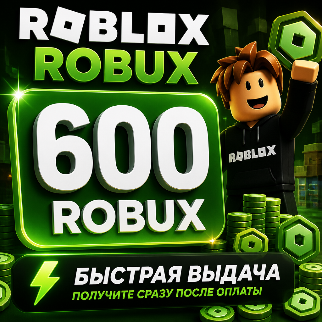 Roblox Robux 600 RU — цифровая выдача для России