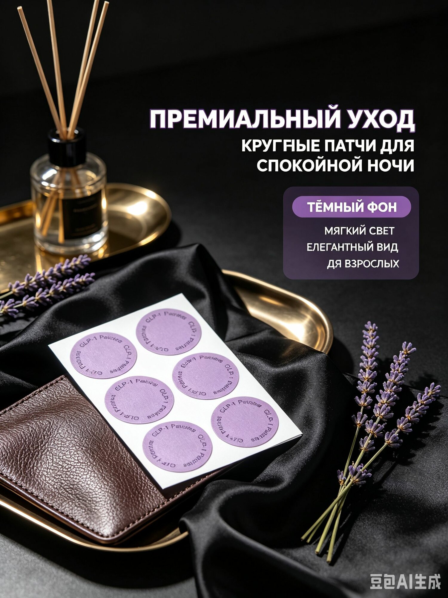 Патчи для сна с мелатонином и магнием Life Patches, трансдермальный пластырь для засыпания, 30 шт.