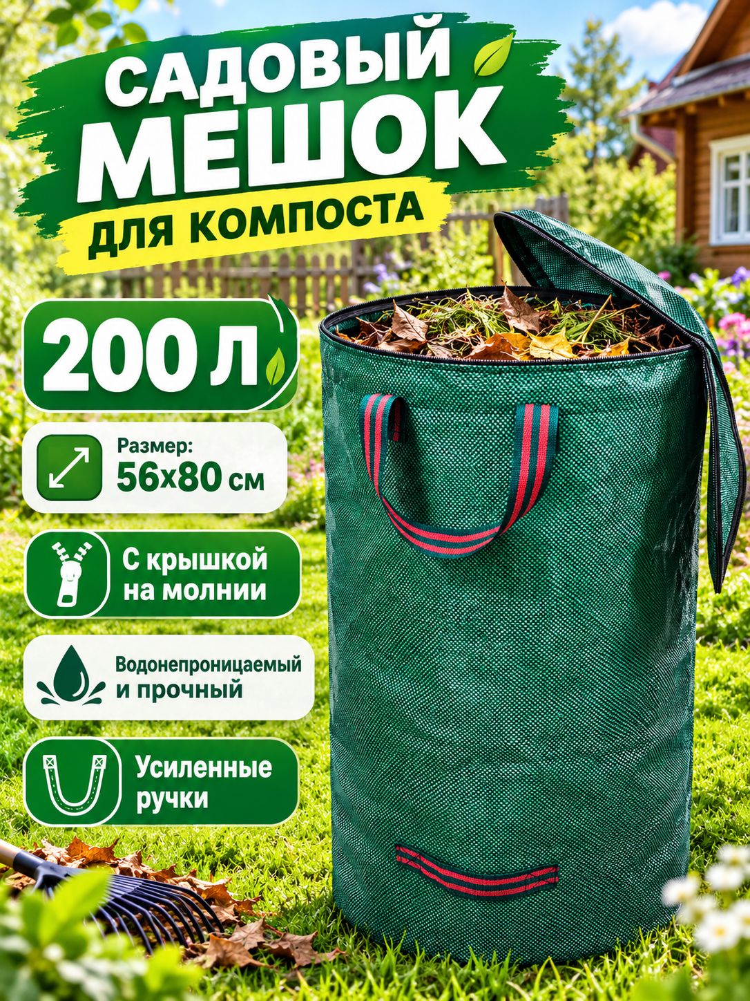 Компостер 200 л, 56x80