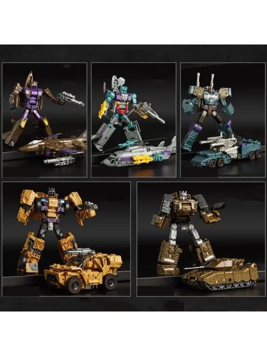 5 в 1 трансформер Робот Bruticus Devastator Оптимус Прайм Бамблби игрушка высота 32 см, подарок для мальчика